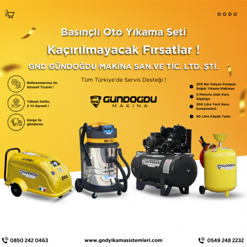 Oto Yıkama Ekipmanları